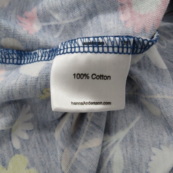 HANNA ANDERSSON Girl's Dress Long Sleeve Botanical Floral Printed Size 130/US8 - Picture 6 of 7